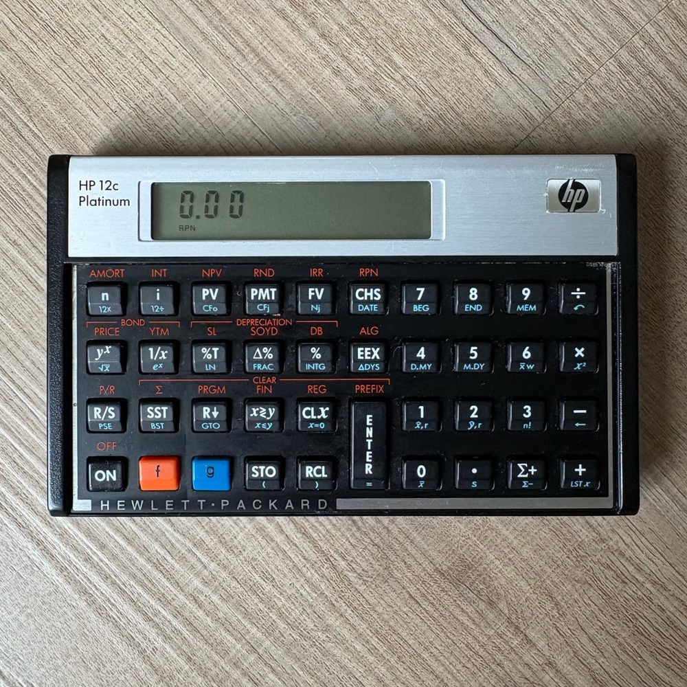 HP 12C Platinum Financial Calculator - Tested/Working